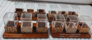 Caja de regalo de nácar de madera hecha a mano de lujo, bandeja de comedor de regalo de chocolate con contenedor de postre de RF Crafts - Product Image 6