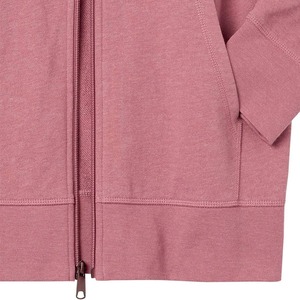 <b>Men's</b> <b>Pink</b> Hooded Zip-Up Sweatshirt Regular Fit Solid Color Fleece Hoodie with Front Pocket Autumn Wear - Product Image 5