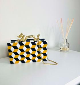 Sac à main bohème en résine et bois de haute qualité, fait main, pour femme, accessoire de mode tendance, finition attrayante, Inde - Product Image 3