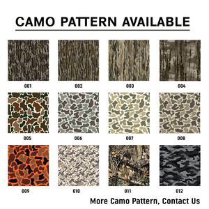 Custom 6 Panel Two Tone Baseball <b>Cap</b> Curved Brim Waterproof <b>Camo</b> PVC Rubber Patch Logo Outdoor Hat Manufacturer - Product Image 6
