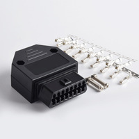 Adaptador de Conector Macho OBD2 de 16 Pines, Lector de Códigos para BMW/Audi A3 12V J1962F ELM327