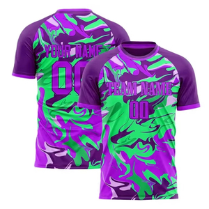 Maillot de football de l'équipe nationale du monde, version joueur, polyester/coton, séchage rapide, manches courtes, nom d'équipe personnalisé - Product Image 2