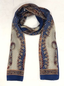 Foulard carré de luxe en mousseline de soie douce, motif floral abstrait teal, effet aquarelle, voile artistique premium, coloris turquoise et moutarde, vente en gros - Product Image 4