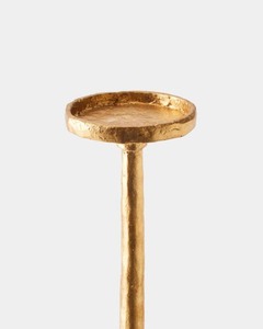 <b>Night</b> Edit Candle <b>Stand</b> Durable Home Decoration Metal Candle Holder Tall Textured Base White Candle Included - Product Image 2