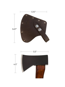 Étui en cuir pour hache avec passant de ceinture – Étui marron pour hache de camping et outils manuels d'extérieur - Product Image 3