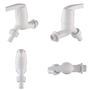 Robinet de machine à laver en gros, adaptateur de tuyau en plastique ABS blanc, robinet mural pour buanderie KSVH-03T9TPP KSN Vietnam - Product Image 3