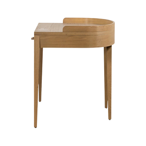 Modern Solid Wood Writing Desk with Drawers Mid Century Home Office <b>Study</b> <b>Table</b> Walnut Finish Wooden Work Desk - Product Image 4