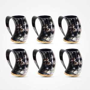 Cuerno Vikingo Pulido Hecho a Mano, Taza de Cuerno de Búfalo para Cerveza, Sidra, Vino, Uso en Fiestas Medievales, Bares y Festivales, Logotipo Personalizado FAIZA CRAFT - Product Image 3