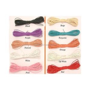 Composants de cordon en coton ciré faits à la main personnalisables (forme ronde, 20 options de couleurs) pour bracelets, boucles d'oreilles, bagues - Reliance Leather - Product Image 3