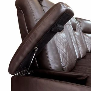 3 pezzi di lusso componibile componibile componibile per soggiorno Premium in ecopelle con rivestimento in peluche portabicchieri - Product Image 5