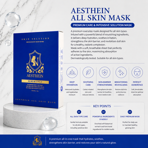 Mascarilla Facial AESTHEIN para Todo Tipo de Piel, 10 Unidades, Mascarilla Coreana Patentada con Mucina y Extracto de Algas, Mascarilla para Cirugía Plástica, Renovación de la Piel - Product Image 2