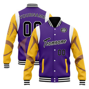 Chaqueta de Béisbol Eshel Intl para Hombre, de Lana y PU, Talla Personalizada, Directo de Fábrica, MOQ Bajo, Calidad Garantizada, Envío a Todo el Mundo - Product Image 1