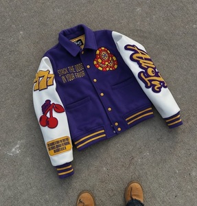 <b>Men</b>’s Varsity College <b>Jacket</b> Wholesale Blank Custom Logo Plain Letterman Varsity <b>Jacket</b> for <b>Men</b> Streetwear - Product Image 3