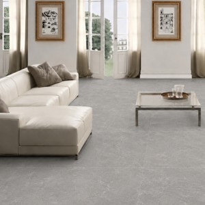 กระเบื้องปูพื้นพอร์ซเลนสีเทา Avenzo ขนาด 600x1200 มม. ผิวด้าน แข็งแรง ทนทาน กันลื่น ทันสมัย ใช้กับกาวติดตั้ง เหมาะสำหรับตกแต่งภายในห้องนอน ห้องครัว โรงเรียน - Product Image 1
