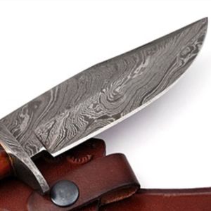 Couteaux Bowie robustes pour l'extérieur avec lame fixe tranchante et manche en bois massif pour le camping, la chasse, la randonnée et usage général - Product Image 6