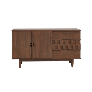 Modern Wooden <b>Sideboard</b> Cabinet Solid Wood <b>Storage</b> Cabinet Buffet Drawer Door Living Room Furniture - Product Image 1