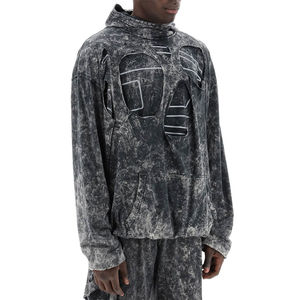 Sudadera con Capucha de Alta Calidad para Hombre, Lavado Ácido, Diseño 3D Desgastado, Impresión en Relieve y Bordado Personalizado - Product Image 2