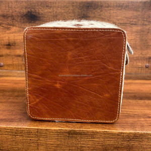 Populaire à la main en cuir repoussé boîte à bijoux organisateur de rangement peau de vache grande taille femmes voyage étui à bijoux pour bagues boucles d'oreilles collier - Product Image 5