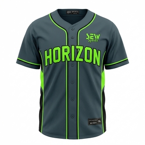 baseball jersey hot weather games custom team breathable lightweight baseball jersey sublimated logos names durable sportswear - Product Image 3