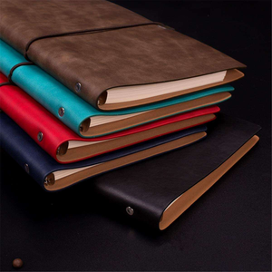 Wholesale Custom Logo PU <b>Lined</b> Hardcover <b>Notebooks</b> for Business Loose-Leaf Bound 100 Sheets <b>A5</b> Size Digital Printing Meeting - Product Image 4