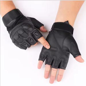 Gants de moto en cuir véritable pour hommes, en cuir de cerf, pour le cyclisme, gants chauds et épais pour l'hiver, pour moto - Product Image 2