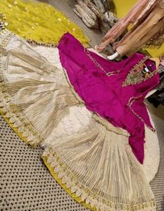 2022 diseñador de lujo colección de bodas pakistaní indio Salwar Kameez traje bordado de gasa pesada para ocasiones especiales - Product Image 6