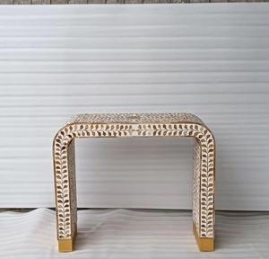 Mesa de centro con diseño de girasol moderno con incrustaciones de hueso PARA CENA DE CAFÉ precio al por mayor de madera para el hogar sala de estar comedor uso - Product Image 5