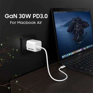 <span class=keywords><strong>Cargador</strong></span> Gan de 30 W para iPhone y <span class=keywords><strong>Samsung</strong></span>, Adaptador de Carga Súper Rápida <span class=keywords><strong>Original</strong></span> Portátil, <span class=keywords><strong>Cargador</strong></span> de Pared USB <span class=keywords><strong>C</strong></span> para Teléfono Móvil PD de 30 W, <span class=keywords><strong>Tipo</strong></span> <span class=keywords><strong>C</strong></span> - Product Image 2