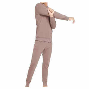 Ensemble d'entraînement pour homme JMS INDUSTRIES, tenue de sport en polaire à capuche pour l'hiver, tissu respirant à séchage rapide, manches longues, coupe ample pour la salle de sport - Product Image 3