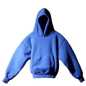 HIGh quality thicker double layer blank fleece hoodie oversized pullover hoodies