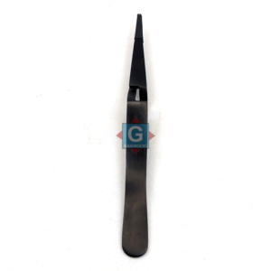 Steel Cross-Lock Tweezers Black <b>DIY</b> Industrial Grade Hand <b>Tool</b> for Jewelry Making Beading Customizable - Product Image 3
