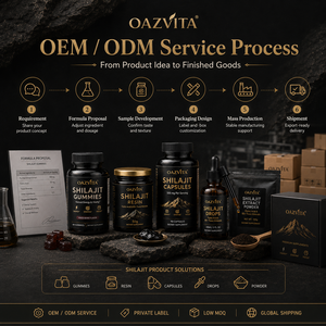 OAZVITA Private Label <strong>Shilajit</strong> Resin OEM ODM Glass Jar Custom Formula Fulvic Acid Paste Manufacturer - Product Image 3
