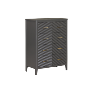 Collection CAIRNDALE – Meuble de rangement haut (Tallboy) solide, écologique et durable, personnalisable OEM/ODM, prix de gros pour chambre et salon - Product Image 1