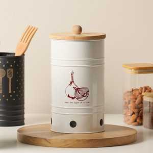 Modern Metal <b>Storage</b> Canister <b>with</b> <b>Lid</b> for Pantry Organization Countertop <b>Storage</b> and Stylish Interior <b>Decor</b> - Product Image 4