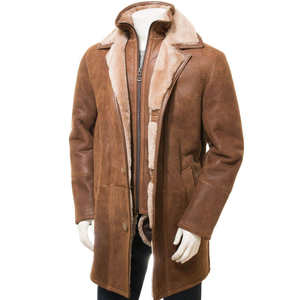 100% Genuine Leather Canvas Men's Fashionable Waterproof Breathable HIGH STREET Style Leather <b>Jacket</b> with Front Logo-Low Price - Product Image 4