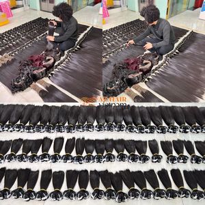 Paquetes de cabello de trama de Color negro de hueso, cutícula completa, longitud alineada, precio barato, extensiones de cabello, cabello de larga vida útil en todo el mundo - Product Image 2