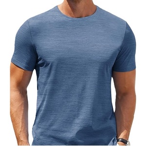 Camiseta personalizada 100% algodón con cuello redondo, camiseta de color sólido con cuello redondo, camiseta para hombre, camiseta de cuello redondo para hombre - Product Image 5