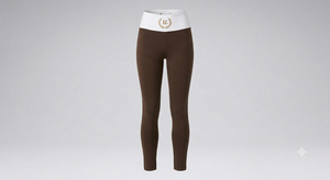 High Waisted Full Length Yoga <b>Leggings</b> Solid <b>Brown</b> Seamless Spandex Nylon Pants - Product Image 4