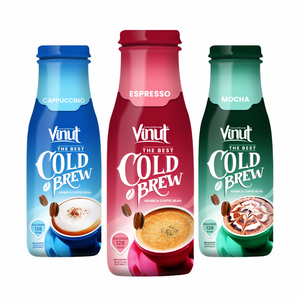 กาแฟชงเย็น405มล.-vinut arabica & Robusta, Non-GMO, ราคาโรงงาน, ปราศจากนม, ปราศจากกลูเตน, ฉลากส่วนตัว, ตัวอย่างฟรี, O - Product Image 1