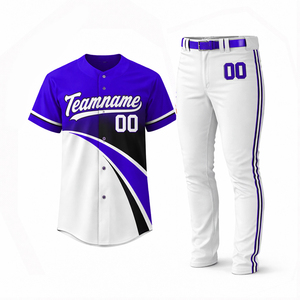 Vêtements de softball respirants à séchage rapide, jersey boutonné pour garçons, unisexe, chemises noires pour hommes - Product Image 4