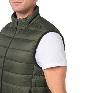 Men's Premium Lightweight <b>Canvas</b> Puffer Jacket Water-Resistant Easy to <b>Pack</b> for Casual Outdoor Use with Stand Collar Front Logo - Product Image 6