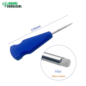 Destornillador ortopédico de cabeza hexagonal de acero inoxidable de 1.2 mm, grado quirúrgico - Product Image 4