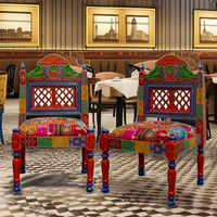 Chaises de mariage en bois massif rembourrées - Styles vintage/rustique/or Design moderne antique Empilables Utilisation hospitalière