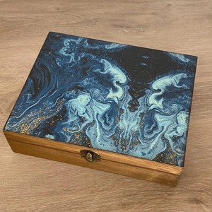 Boîte de rangement en bois imprimée pour l'exportation mondiale, boîte de rangement moderne en bois imprimé pour la vente en gros internationale - Product Image 3
