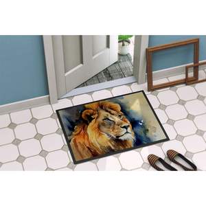 Lion Design Paillasson Antidérapant Lavable Low Pile 24H X 36W Tapis d'entrée intérieur et extérieur pour porte d'entrée - Product Image 4