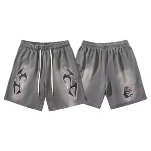 Shorts décontractés en coton pour hommes, avec cordon de serrage et poches latérales, pour le streetwear et le sport – Vente en gros - Product Image 5
