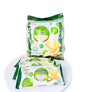 Direct Factory Fresh Coconut Crackers 220g Crunchy Sweet Cispy Snack Famous in Vietnam ODM Wholesale - Product Image 3