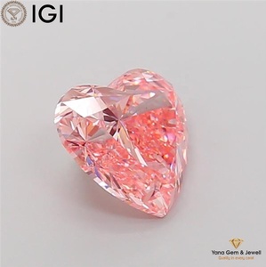 เพชรสีชมพูสดใสระดับ VS1 รูปหัวใจ น้ำหนัก 5.00 กะรัต ผลิตในห้องปฏิบัติการ พร้อมใบรับรอง IGI สำหรับจี้เครื่องประดับสุดหรู - Product Image 5