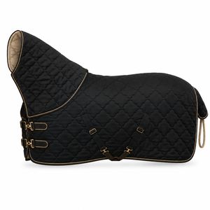 Couverture d'hiver personnalisée pour chevaux, avec 2 sangles de fixation, légère, imperméable, en maille, toutes saisons, lavable en machine - Product Image 4