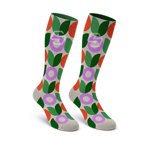Chaussettes de sport tricotées en gros pour hommes, femmes et unisexe, antidérapantes, à motif lettres, couleurs personnalisées, logo, chaussettes de compression douces - Product Image 3